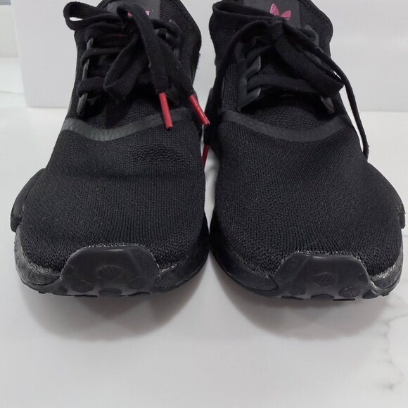 Adidas NMD R1 FY9387 Mesh Sneakers Running Shoes Workout Casual Black Womens 9 - Picture 2 of 10